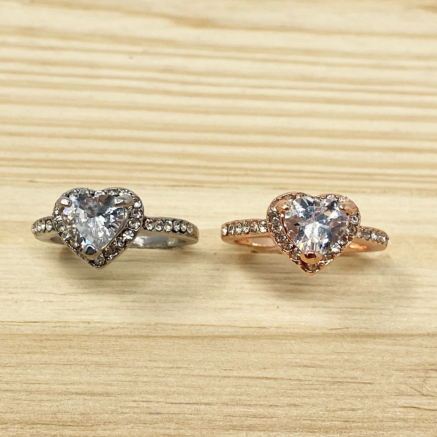 Rose Gold Heart Promise Ring