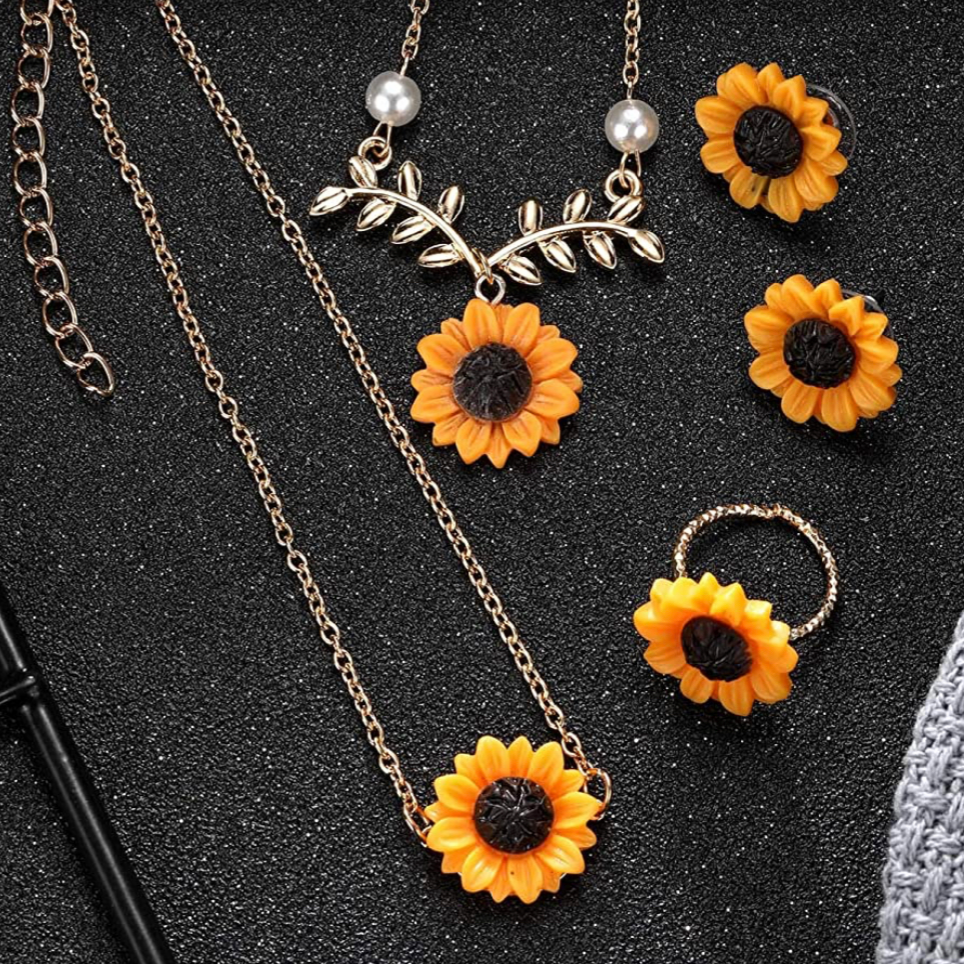 Sunflower Jewelry Set
